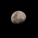 Mondphasen am Nachthimmel von Neumond bis Vollmond