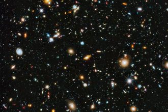cosmic space stars (foto: NASA, ESA, H. Teplitz and M. Rafelski (IPAC/Caltech), A. Koekemoer (STScI), R. Windhorst (Arizona State University), and / Public domain, Wikimedia Commons)