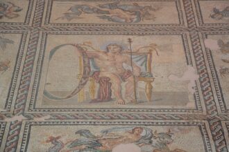 zodiac wheel mosaic
