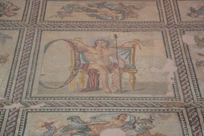 zodiac wheel mosaic