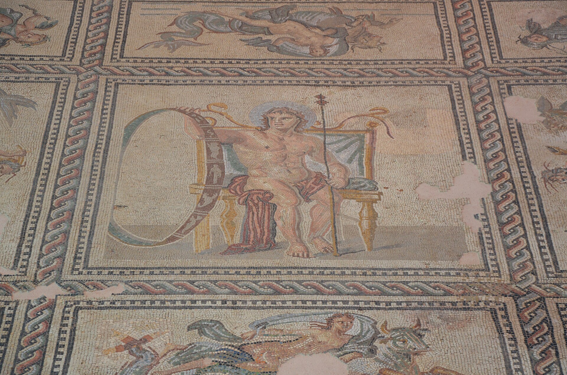 zodiac wheel mosaic
