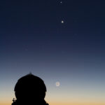 waning moon sky