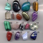 polished gemstones row